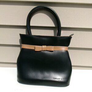 Tiffany & Fred Black Leather Handbag
